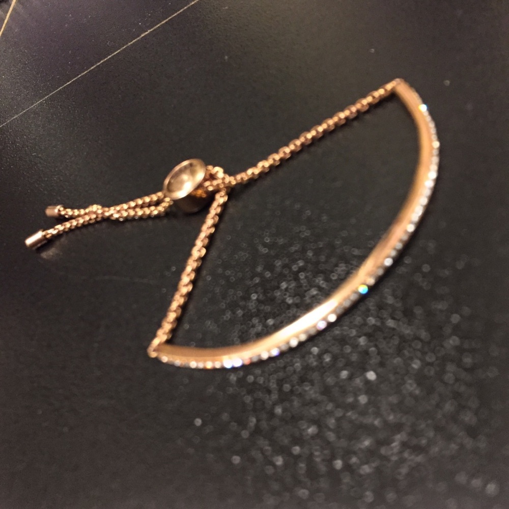 Michael Kors rose gold crystal encrusted bracelet